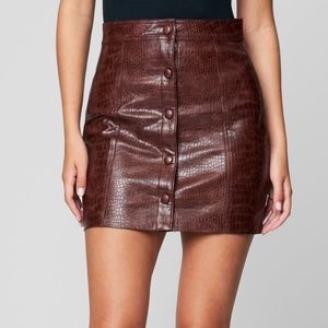 Rattle and Roll Vegan Leather Skirt from Free People - 30/Large